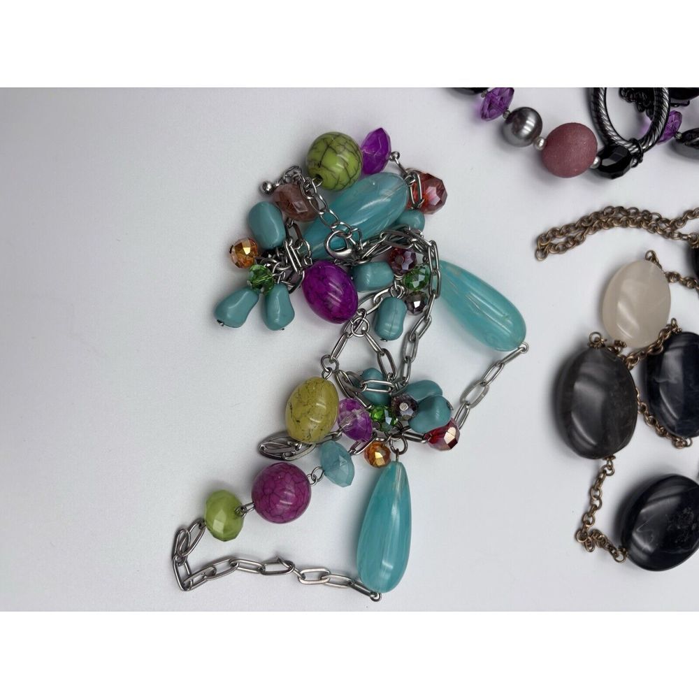 3 Strands Of Decorative Beaded Necklaces. Great Condition. 2619